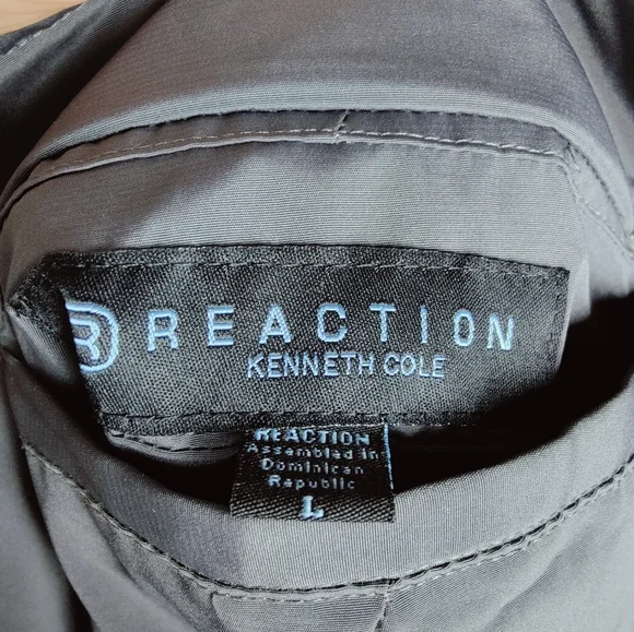 Kenneth Cole Reaction Men's Reversible 20 oz Wool Top Overcoat Car Coat, Sz L